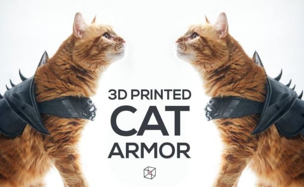 3D printed cat armor
