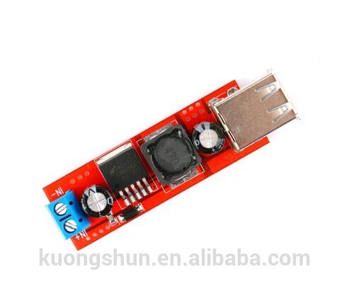 デュアル USB 出力 9 v/12 v/24 v/5 v 車の充電器スイッチ DC DC 電源モジュール 36 3A 降圧レギュレータ