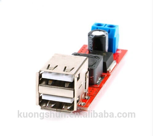 Dual USB Output 9V/12V/24V/36V To 5V Car Charger Switch 5V DC-DC Power Supply Module 3A Buck Regulator